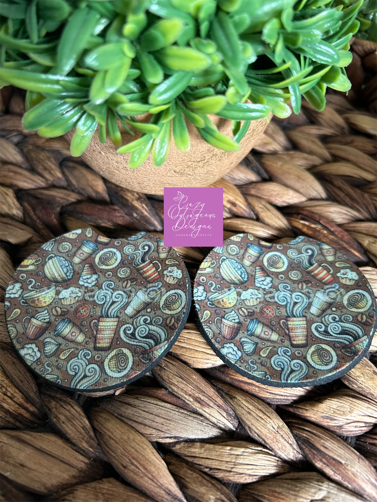 Car Coasters-Drink:Coffee