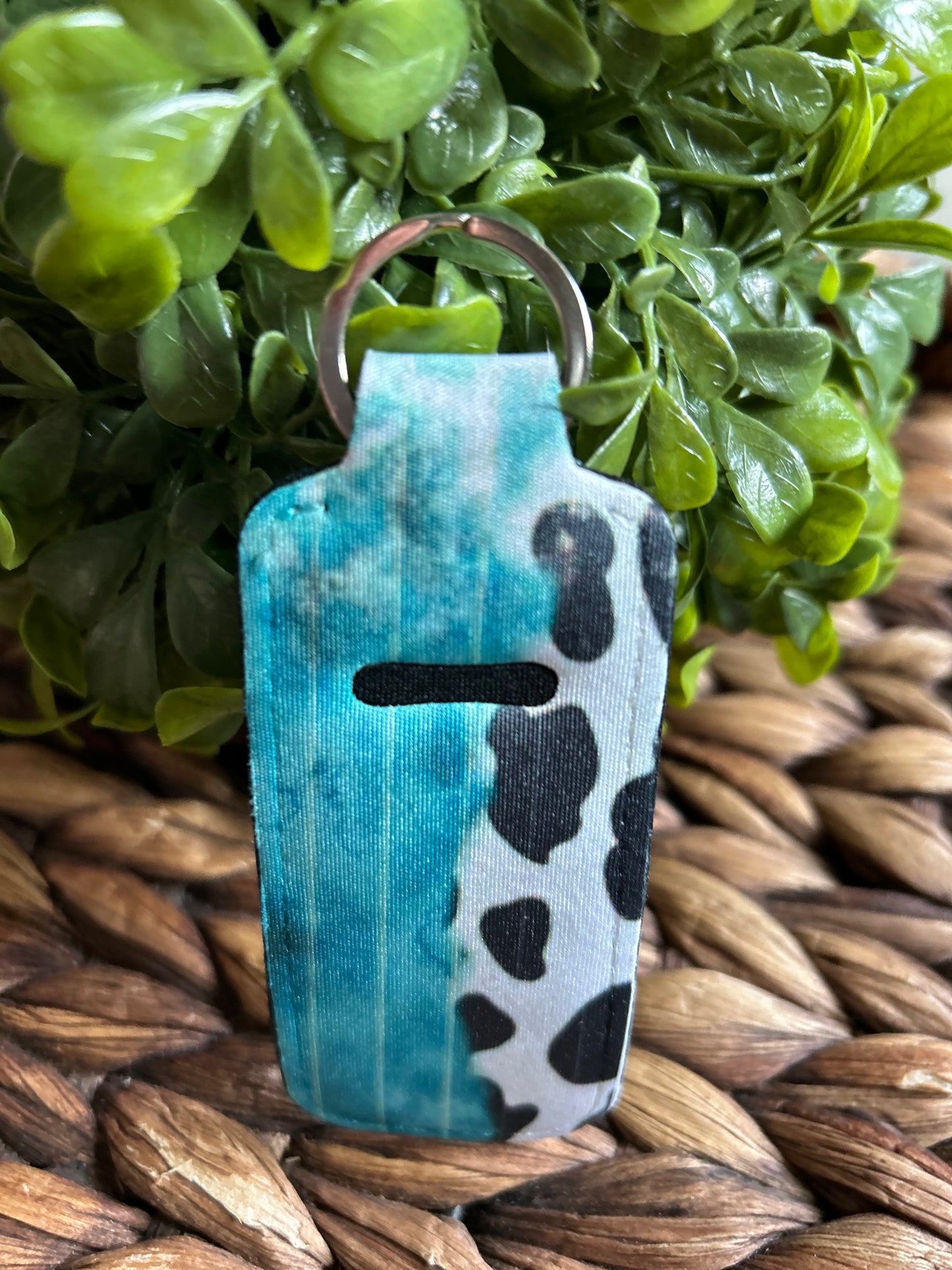 Chapstick Holder-Pattern:Teal Leopard