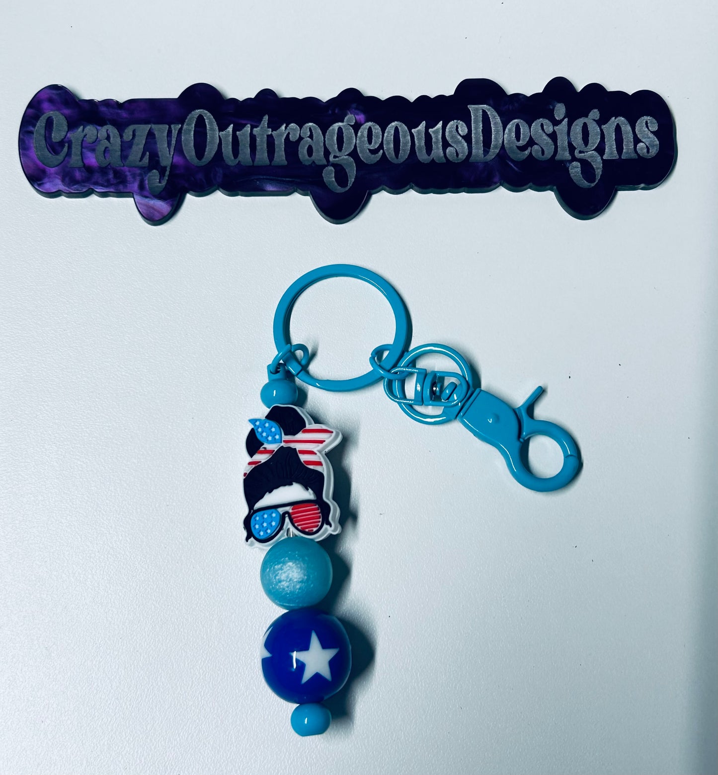 Keychain-Focal America Girl