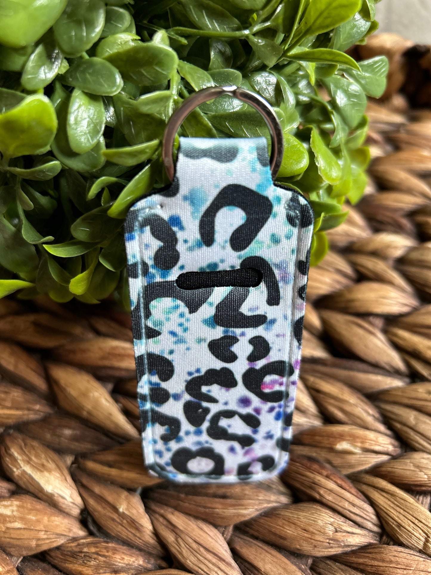 Chapstick Holder-Pattern:Blue Leopard