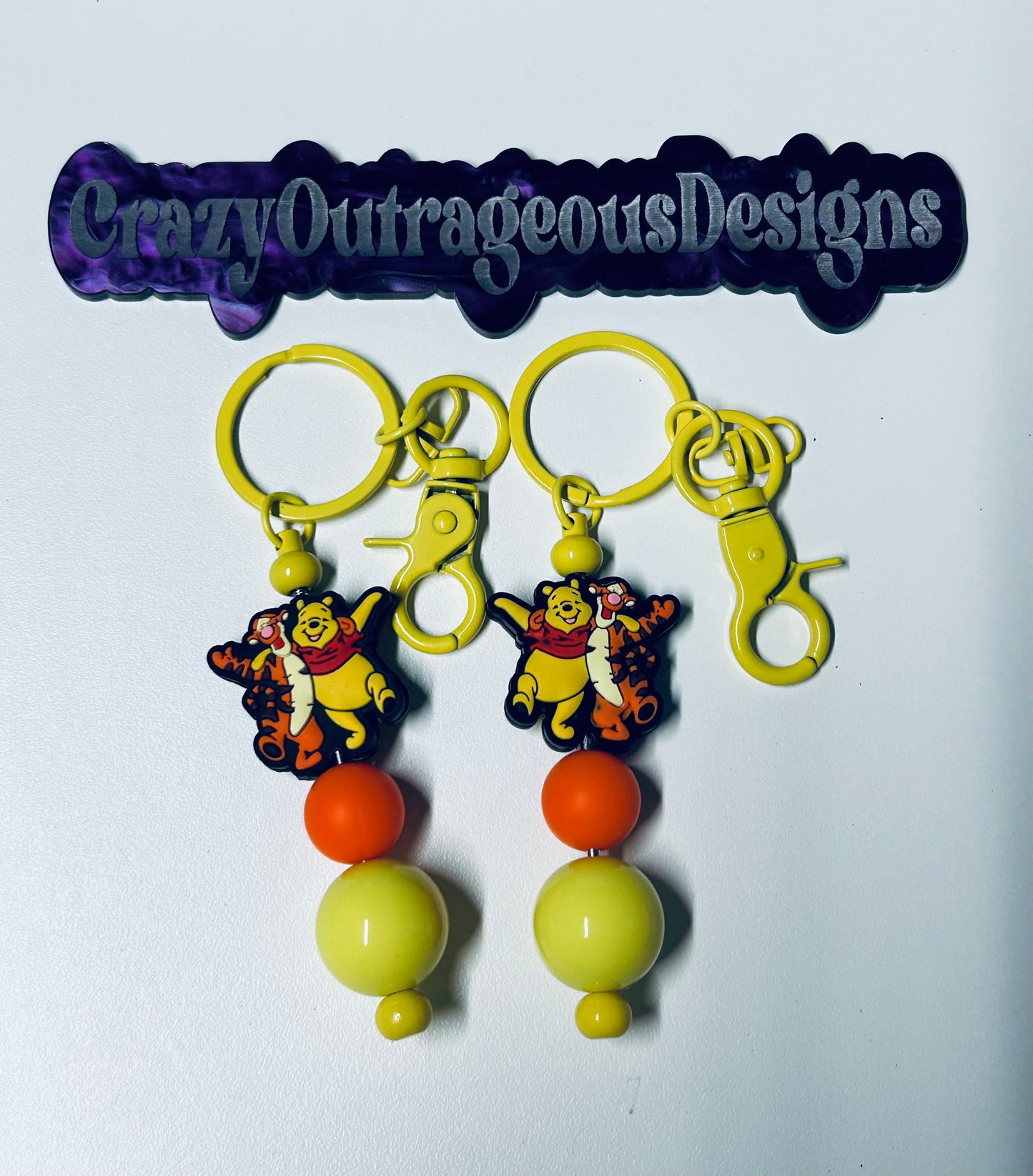 Keychain-Focal Pooh & Tiger