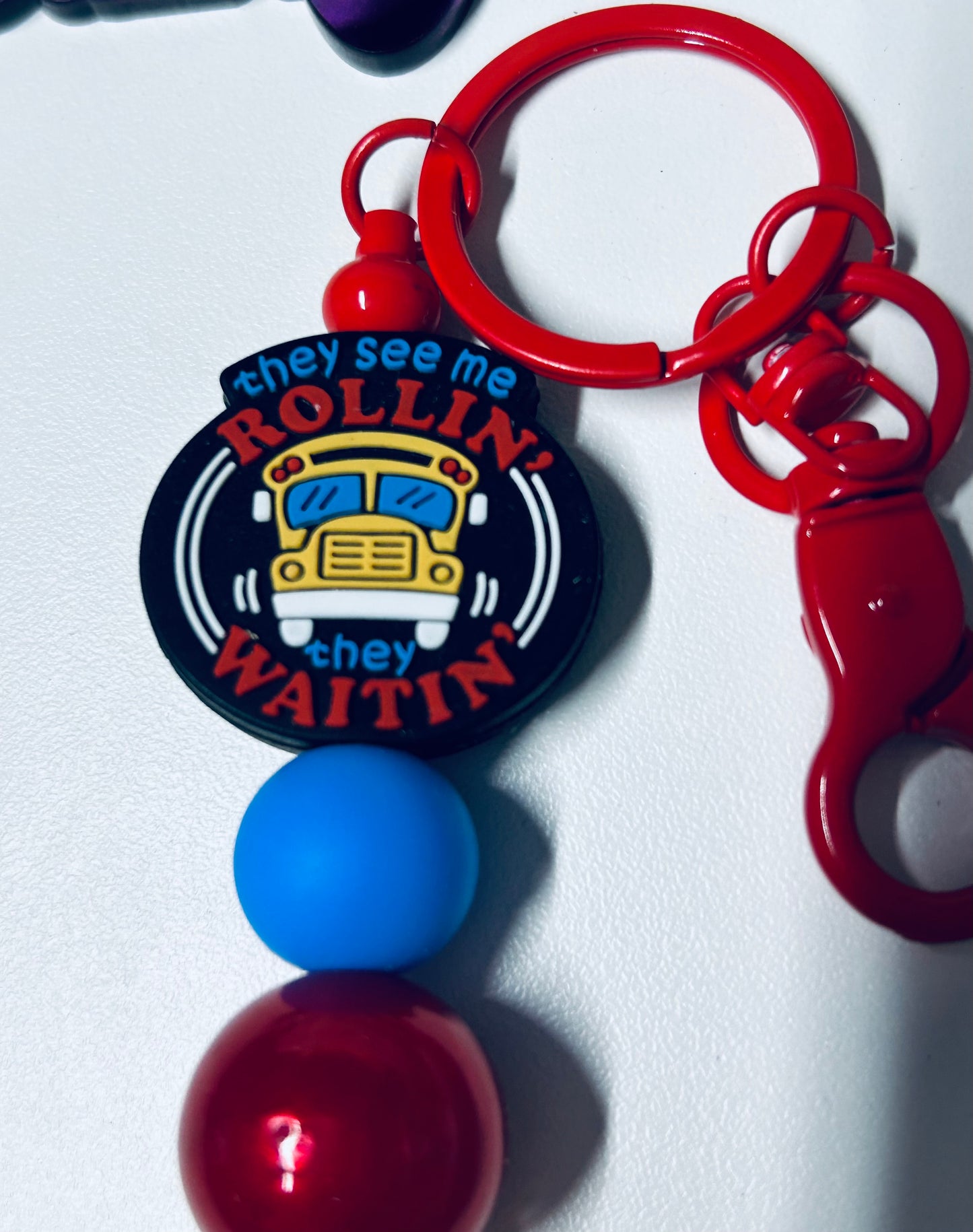 Keychain-Focal They See Me Rollin