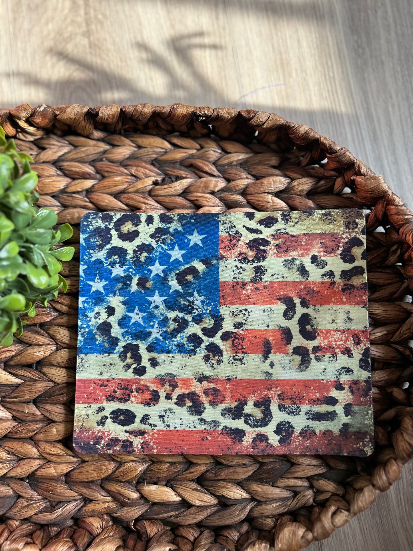 Mouse Pads-Pattern:Leapard Flag