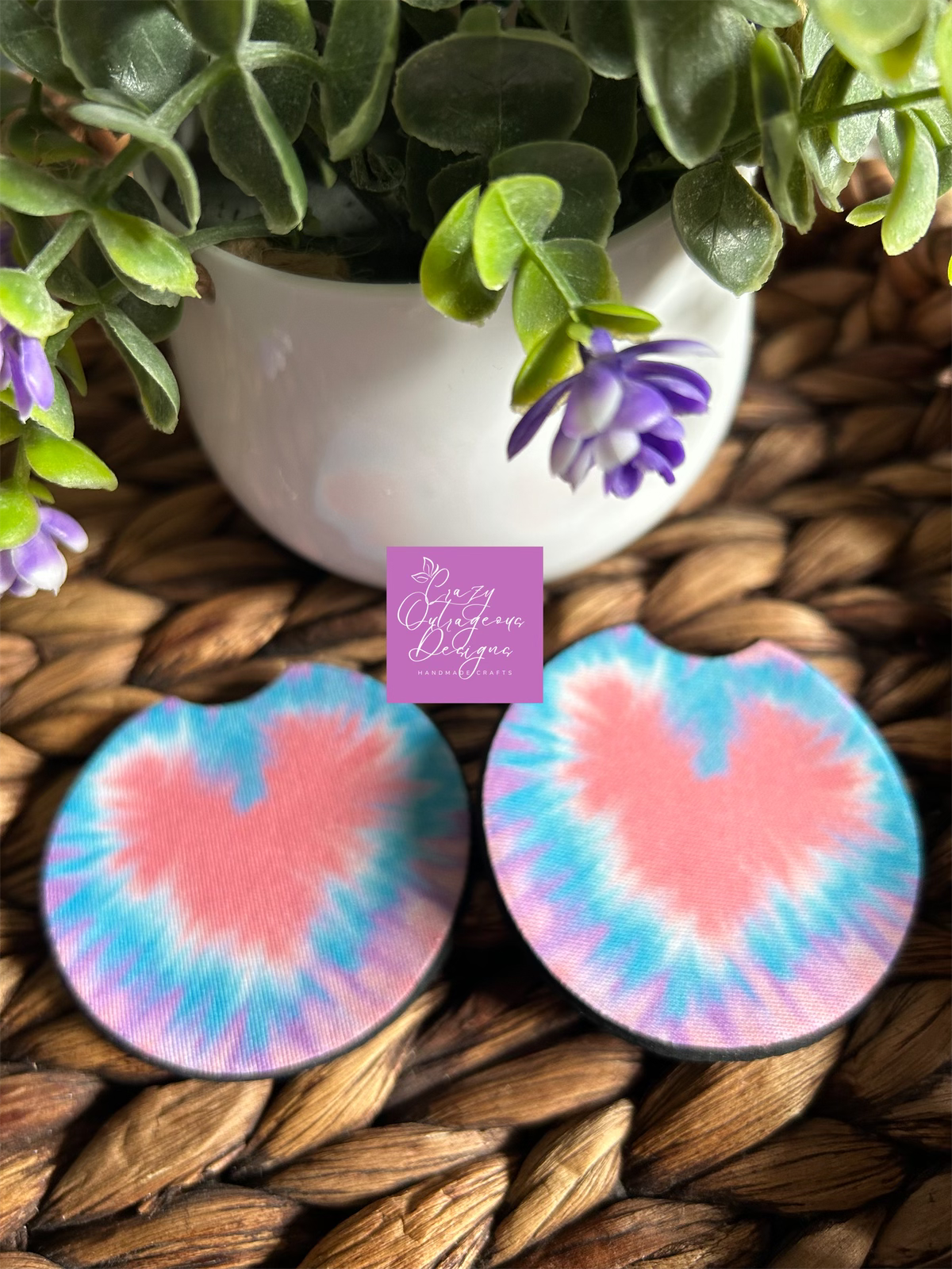 Car Coasters-Pattern:Heart