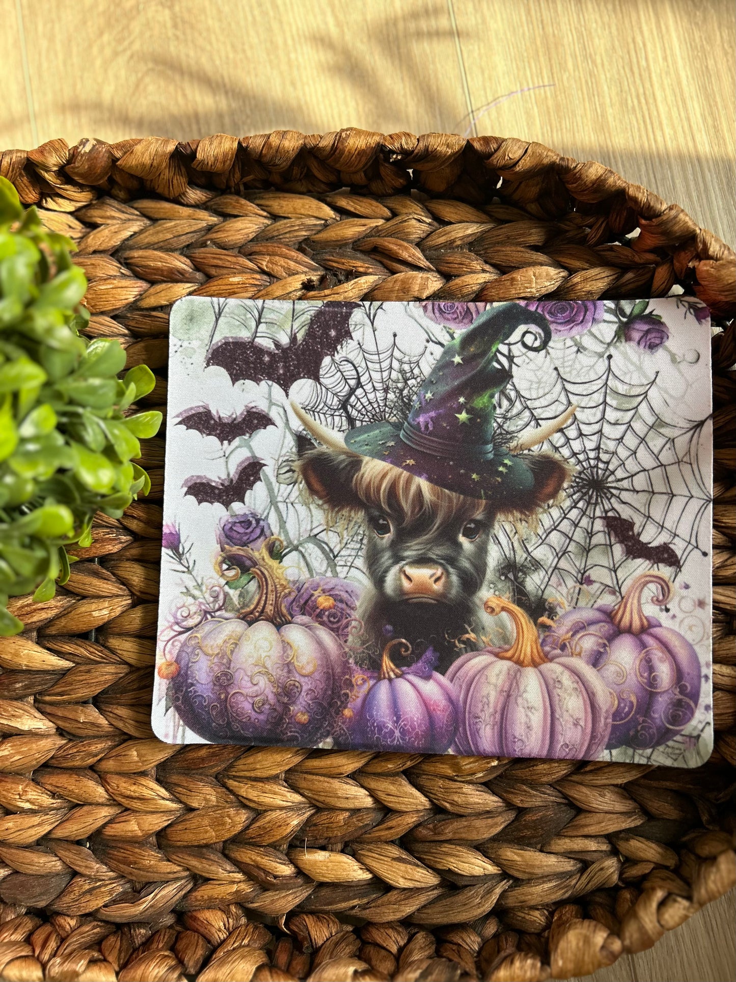 Mouse Pads-Halloween Cute Cow