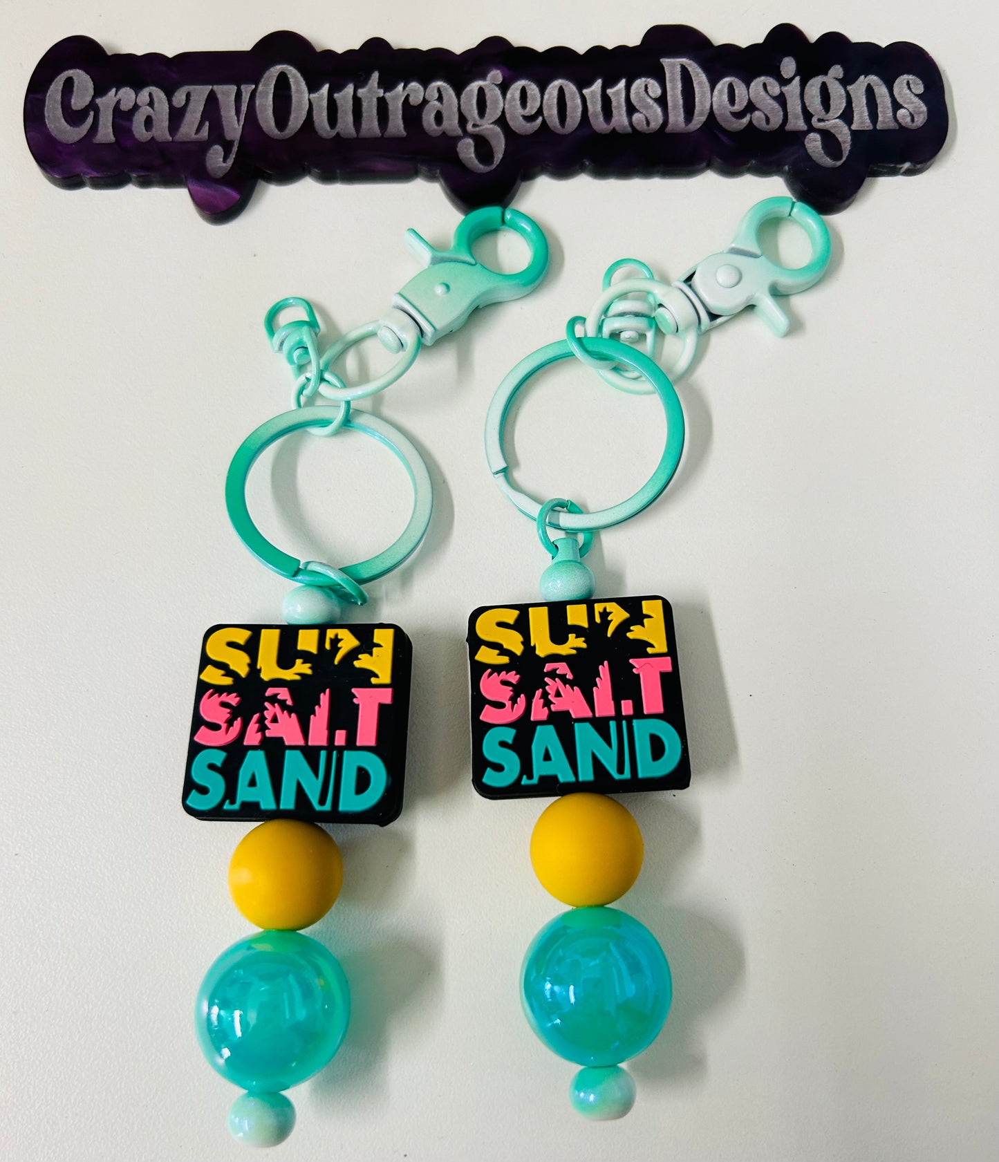 Keychain-Focal Sun, salt, sand