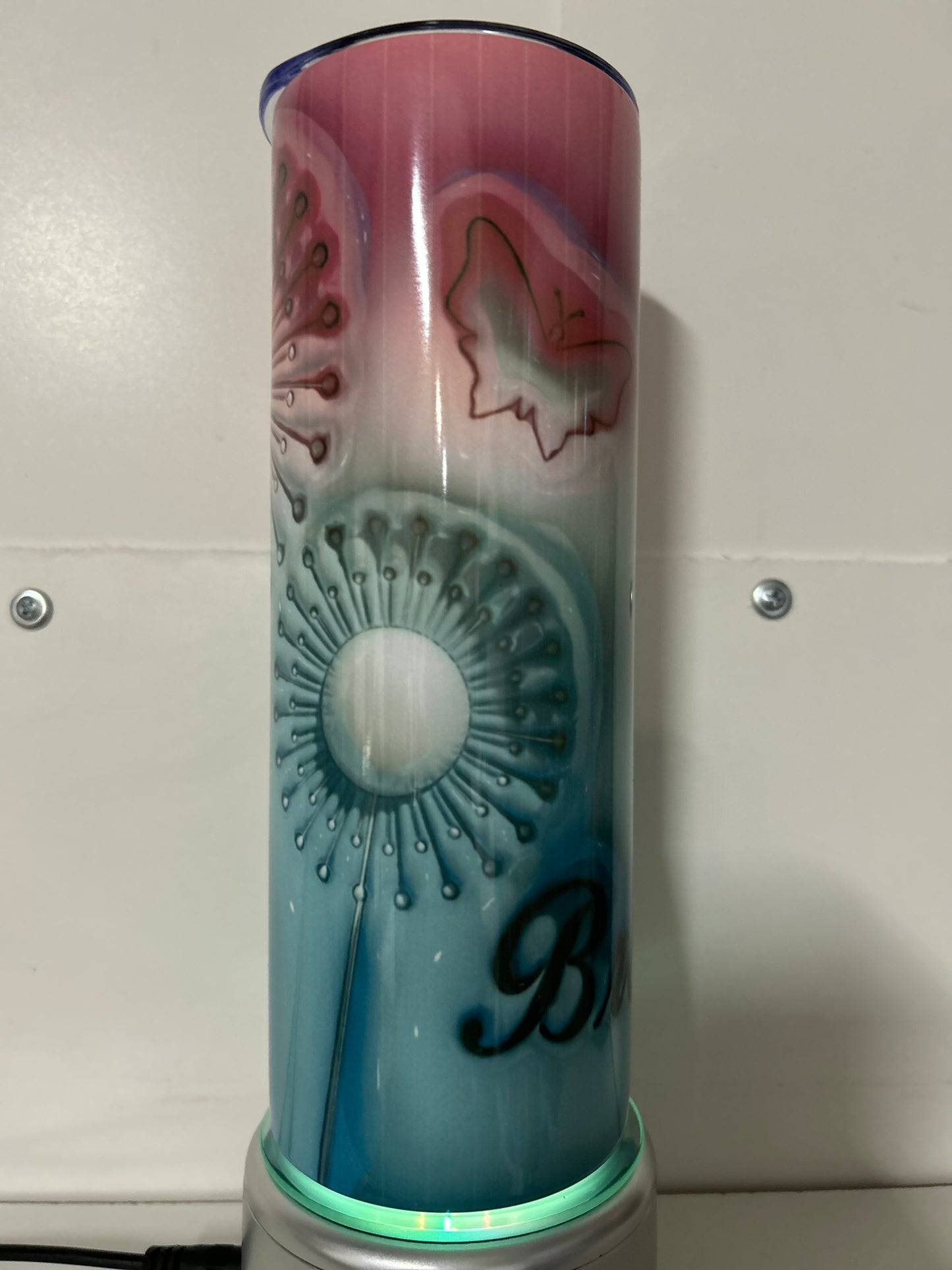 Tumbler-Flower:Dandelion Butterflies-Just Breathe