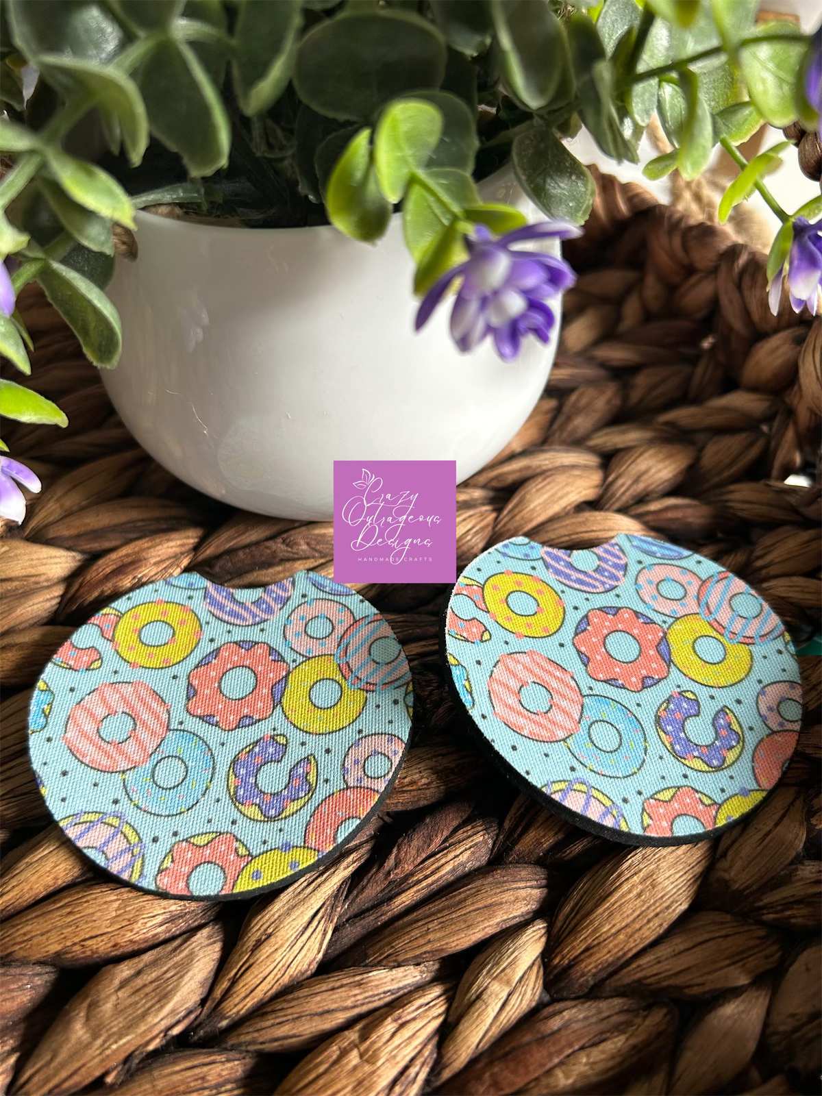 Car Coasters-Doughnuts