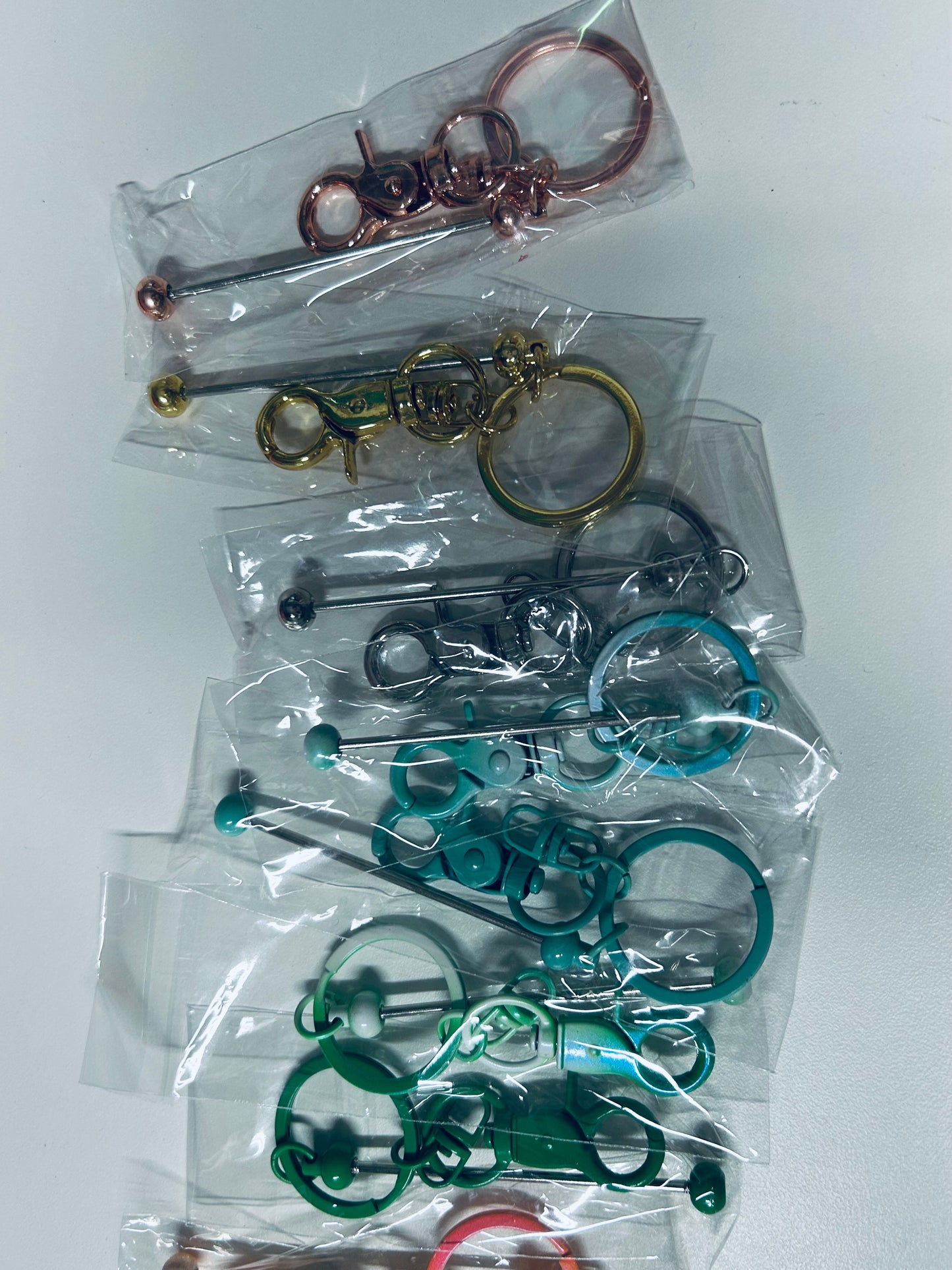 Keychain-Assorted Beadable Keychains