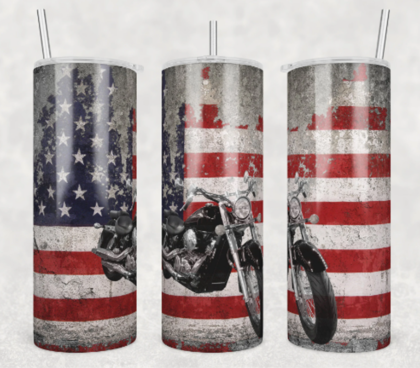 Tumbler-Flag Motorcycle
