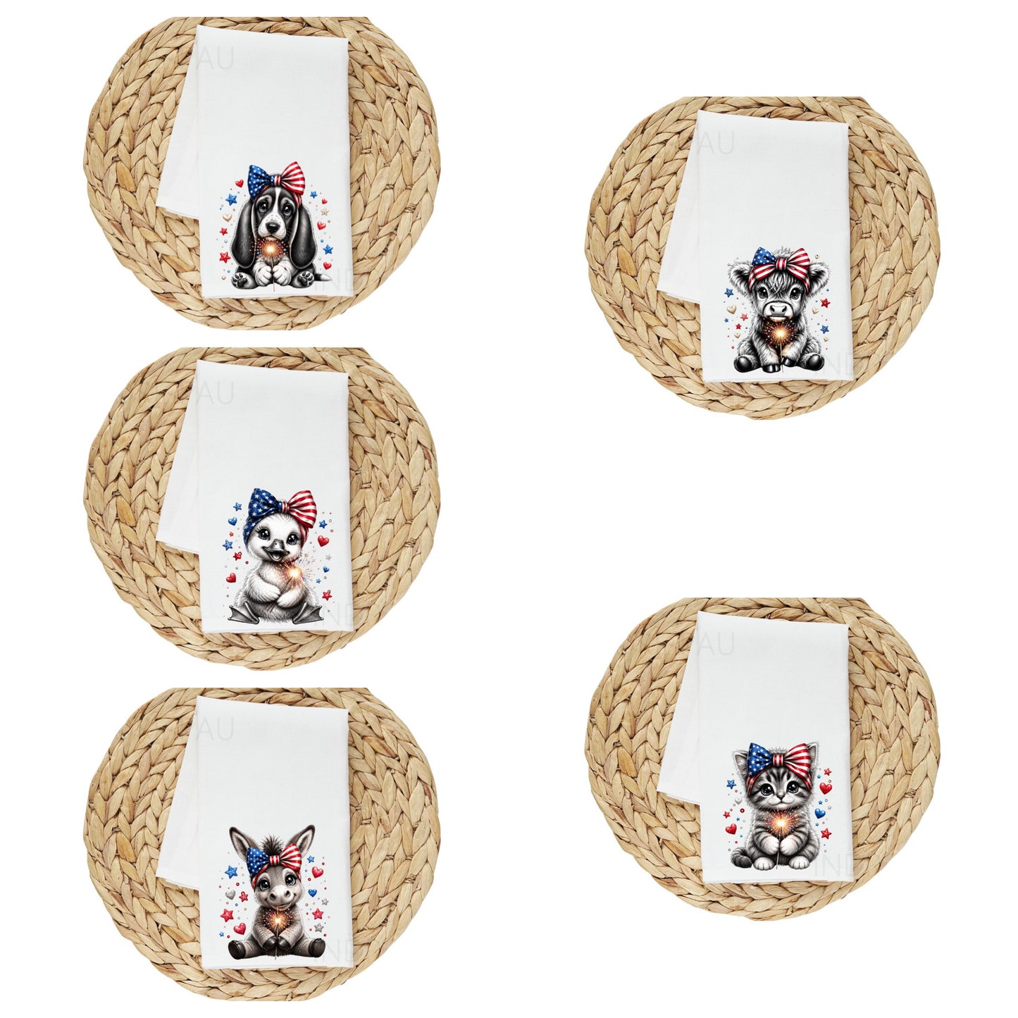 Towel- Patriotic Kitchen Tea Towels