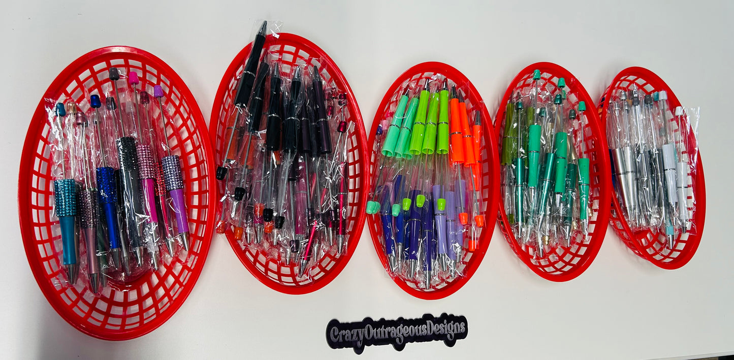 Pen-Assorted Beadable Pens