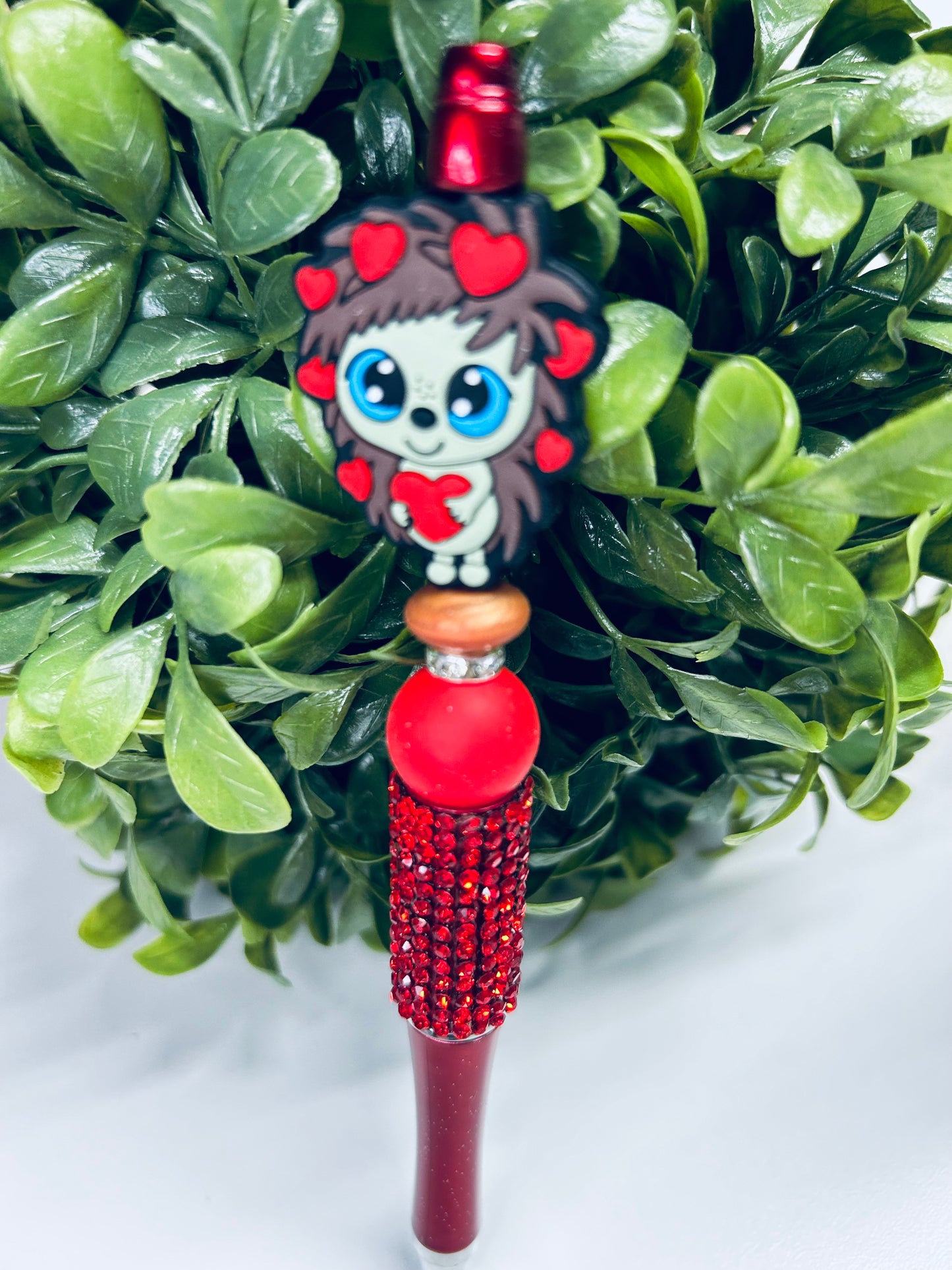 Pen-Focal Hedgehog with Hearts
