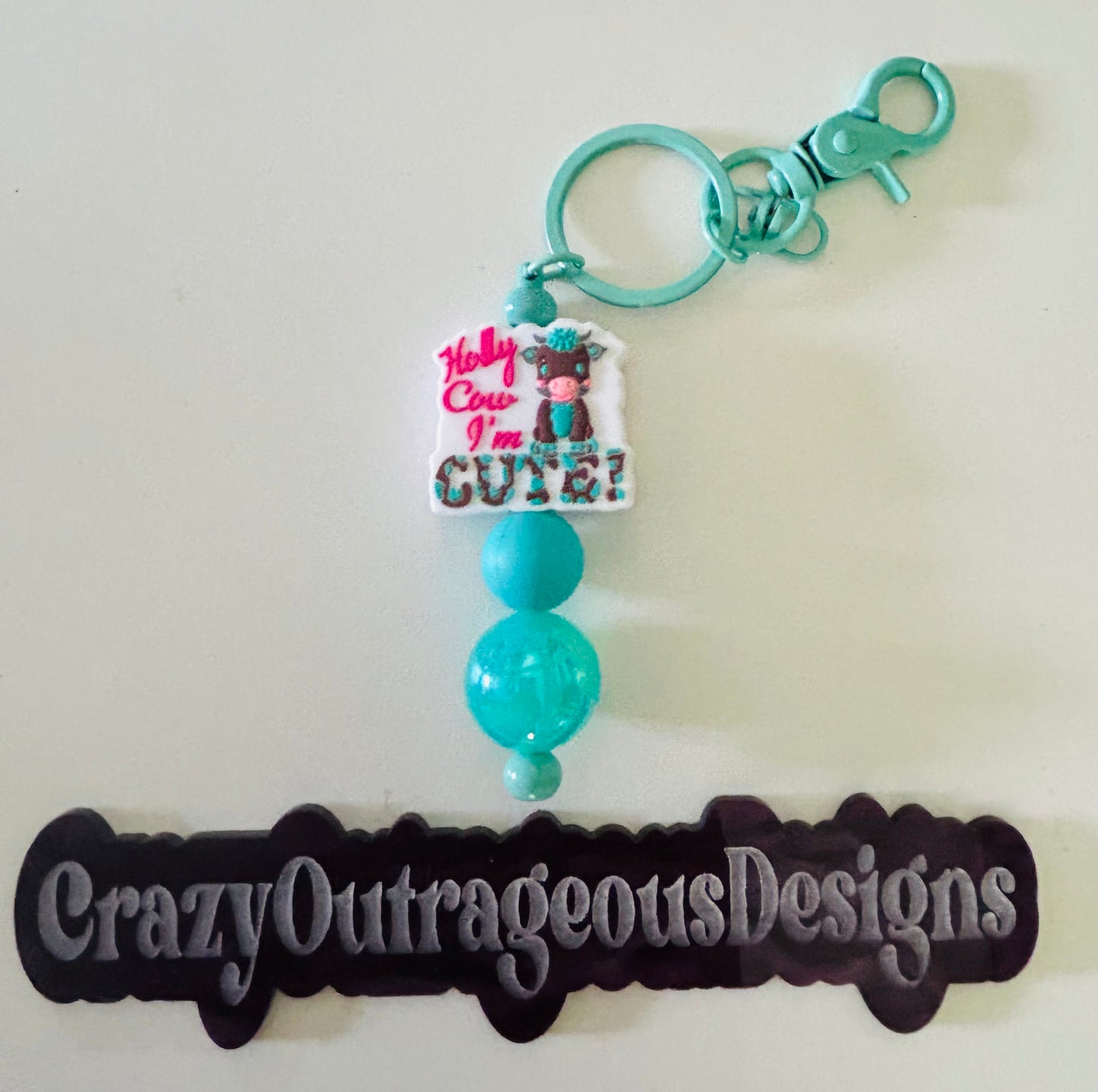 Keychain-Focal Holly Cow I'm Cute