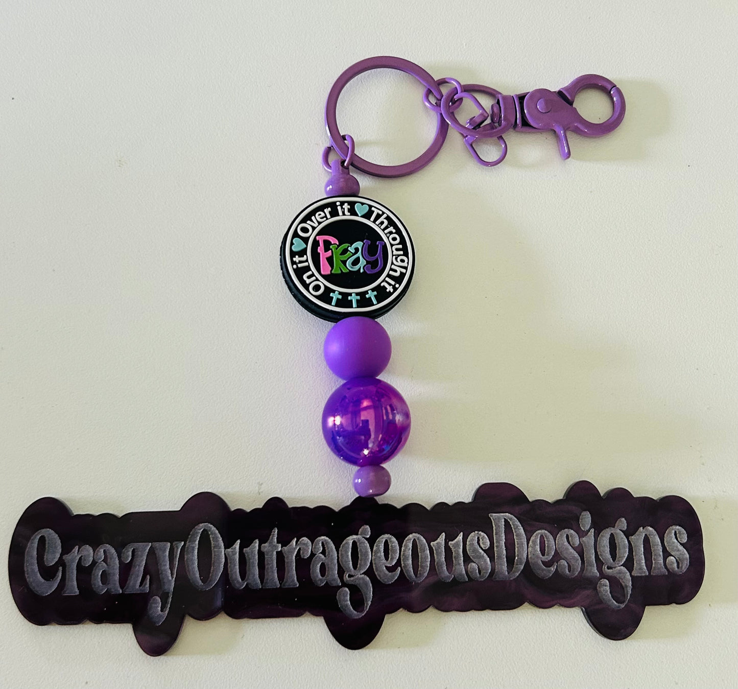 Keychain-Focal Pray Over it, Through it, On it