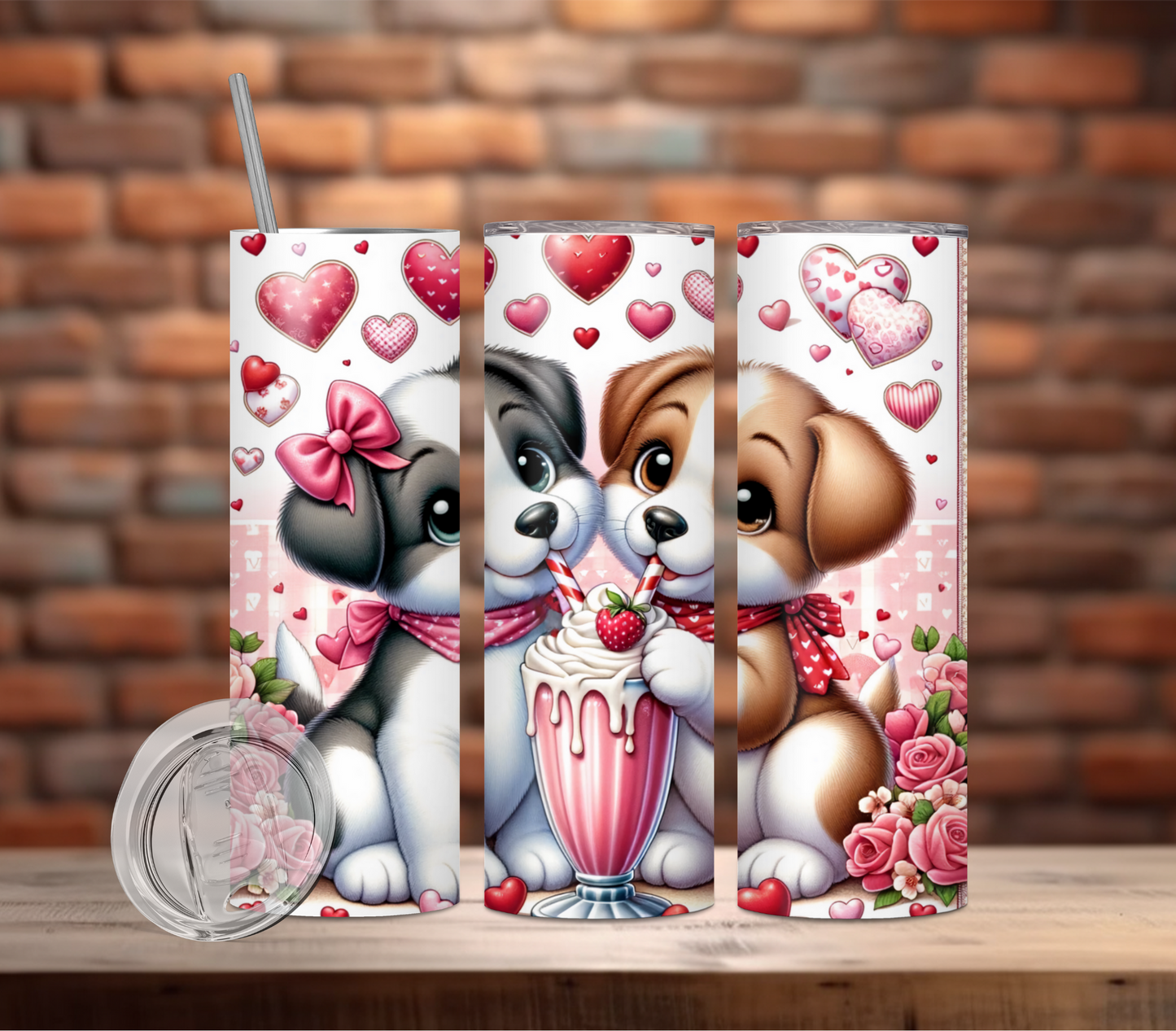 Tumbler-Valentine Puppy Love