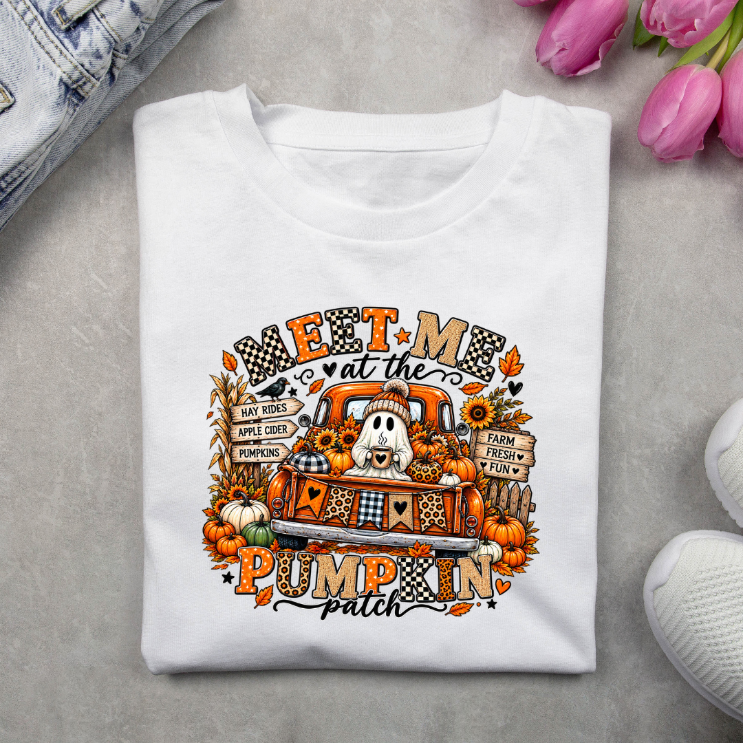 Apparel - Halloween Ghost Pumpkin Patch Shirt