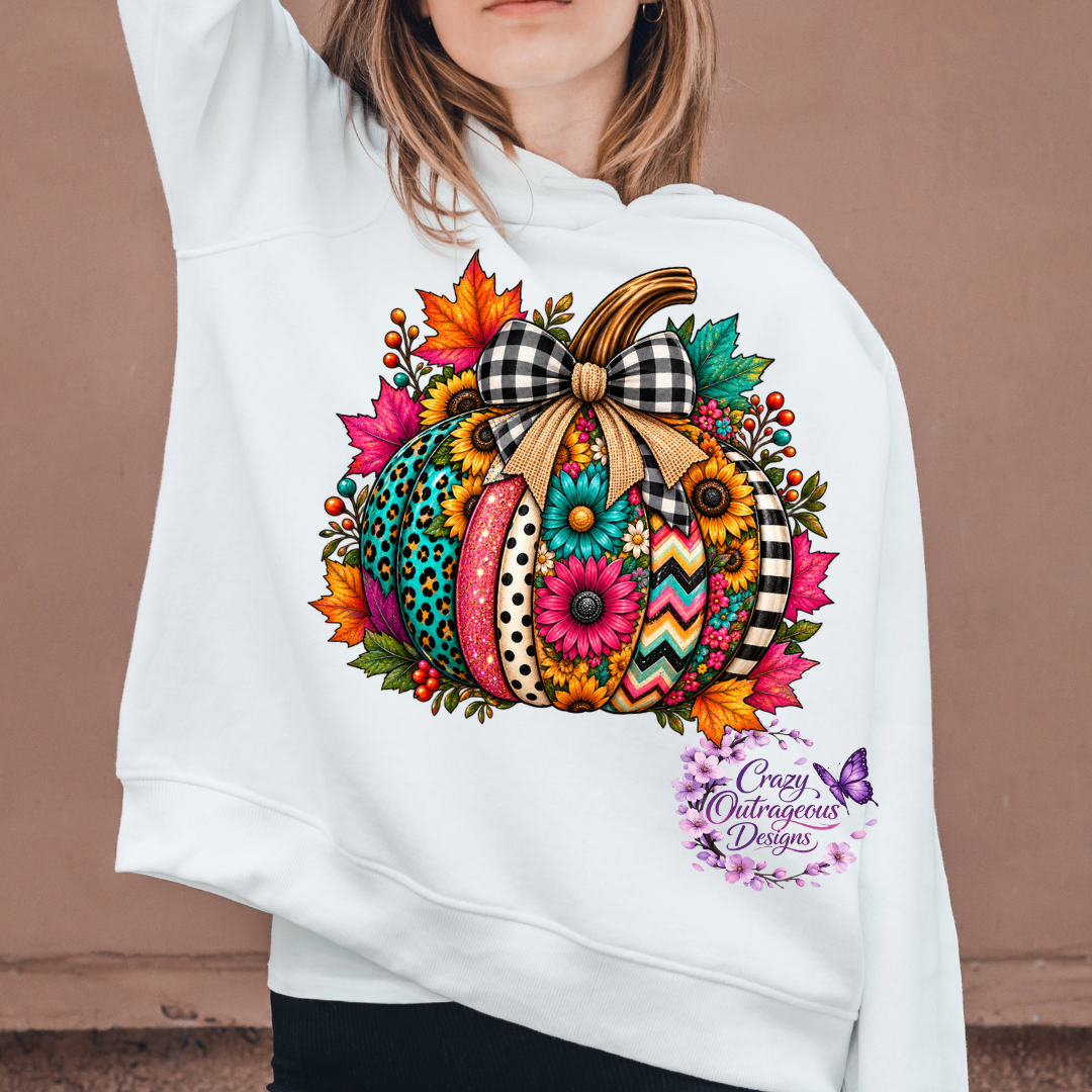 Apparel - Fall Colorful Pumpkin Leaves Shirt