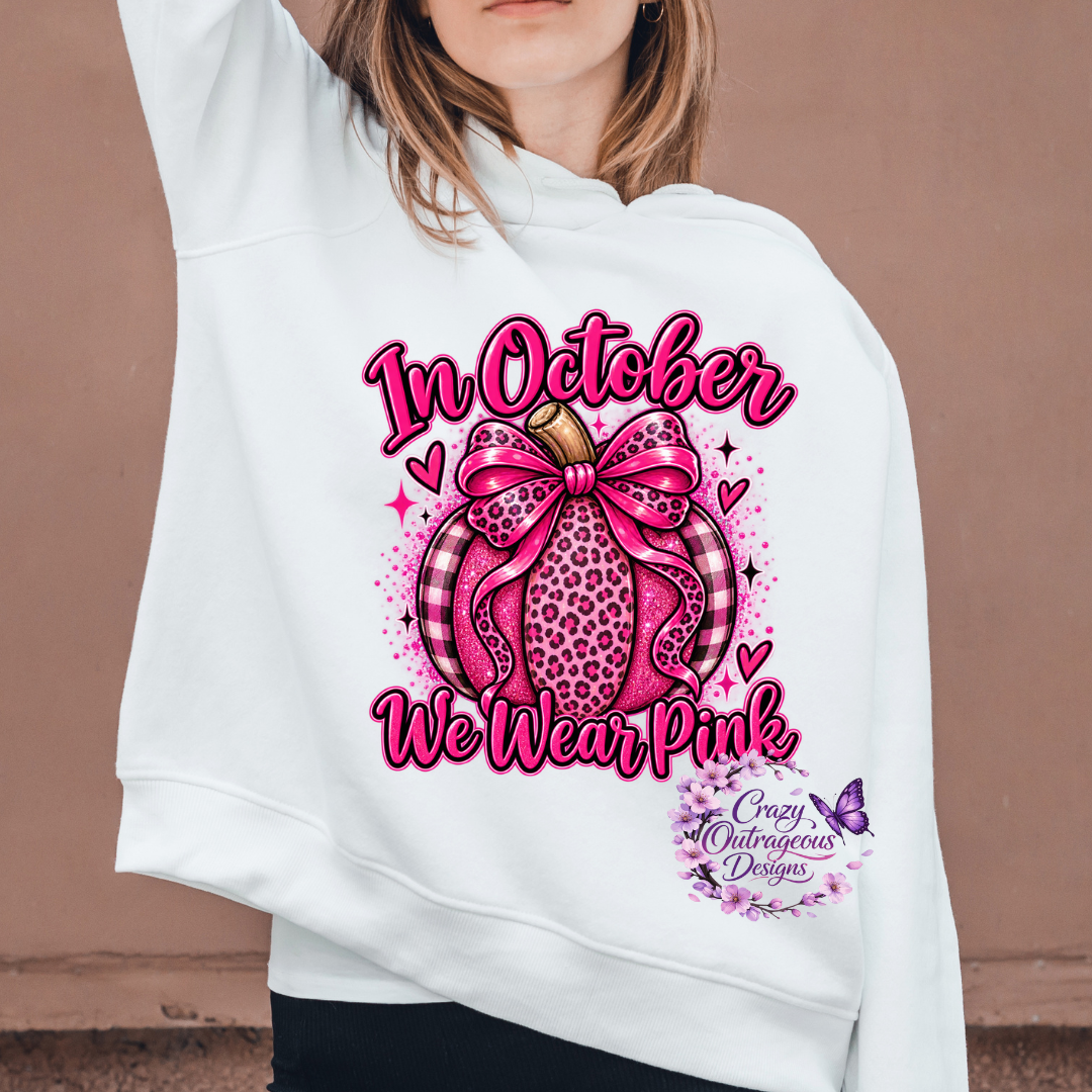 Apparel - Breast Cancer Awareness-In October We Wear Pink Shirt