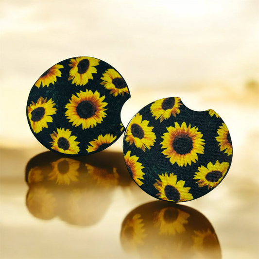 Car Coasters-Sunflower