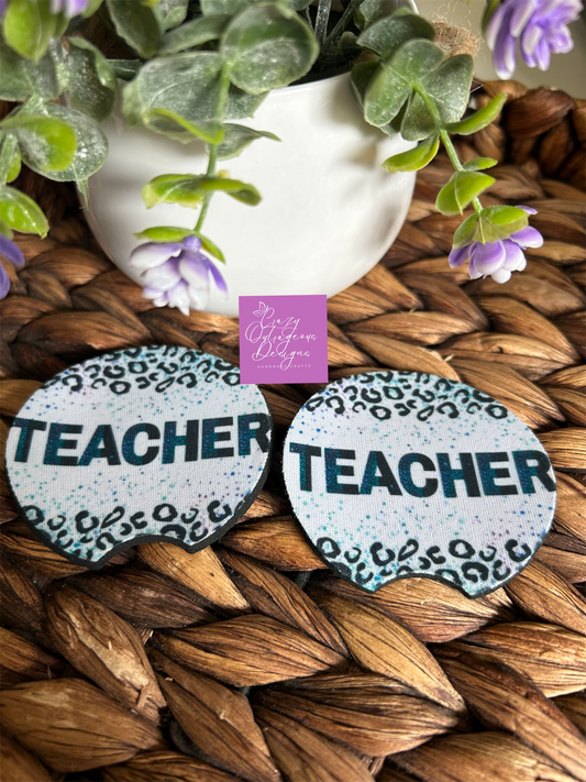 Car Coasters-Teacher:Leopard Teacher