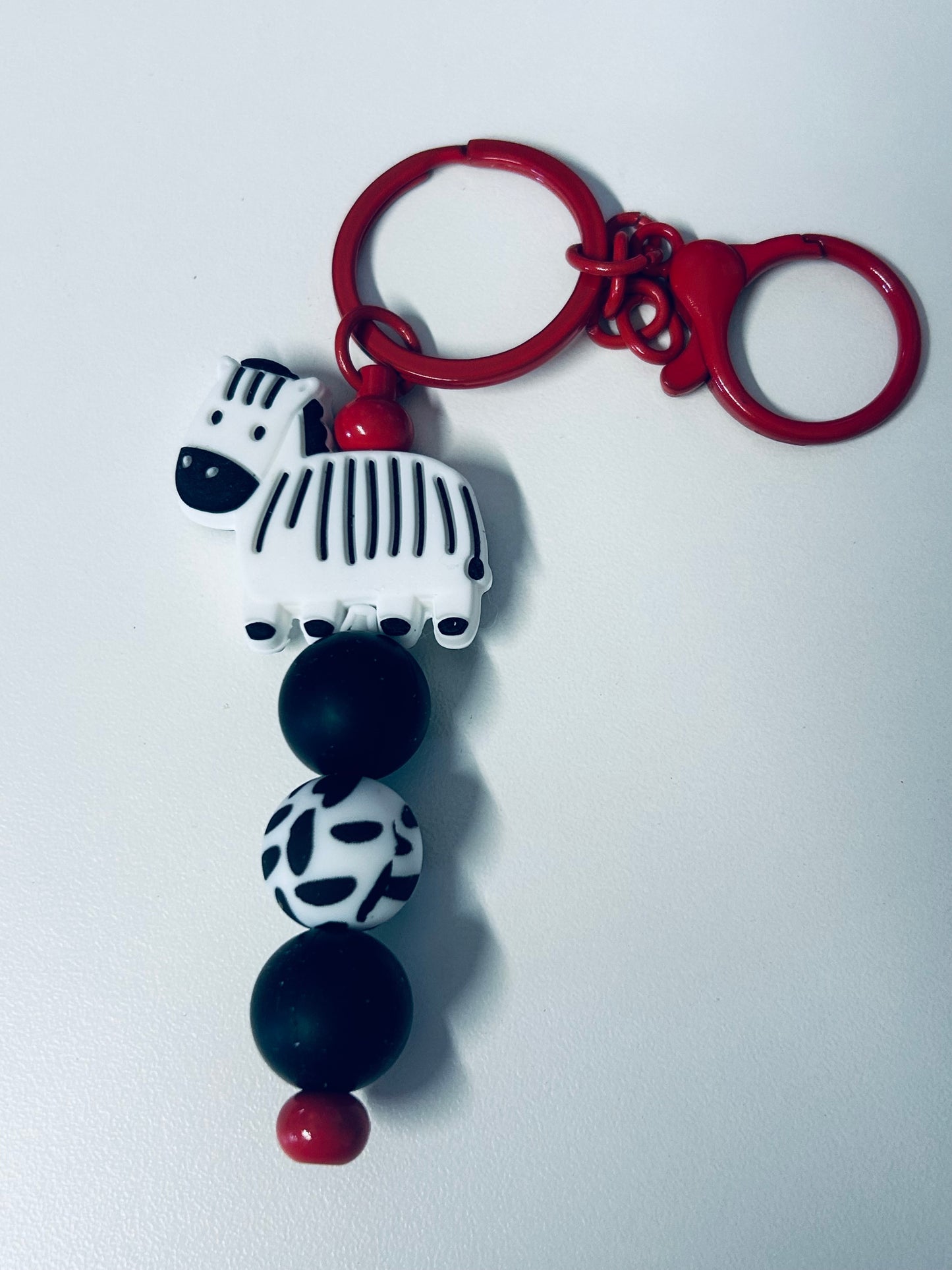 Keychain-Focal Zebra