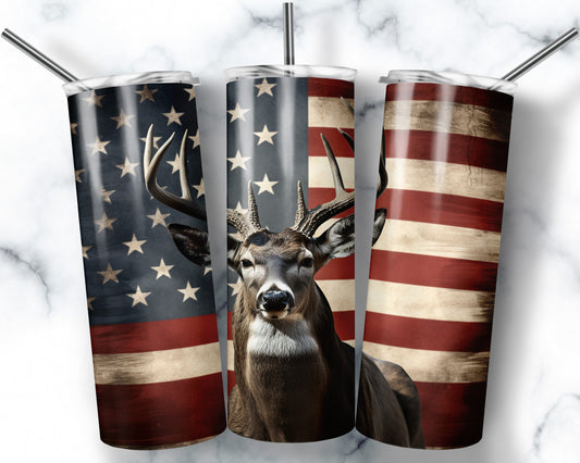 Tumbler-Deer Flag