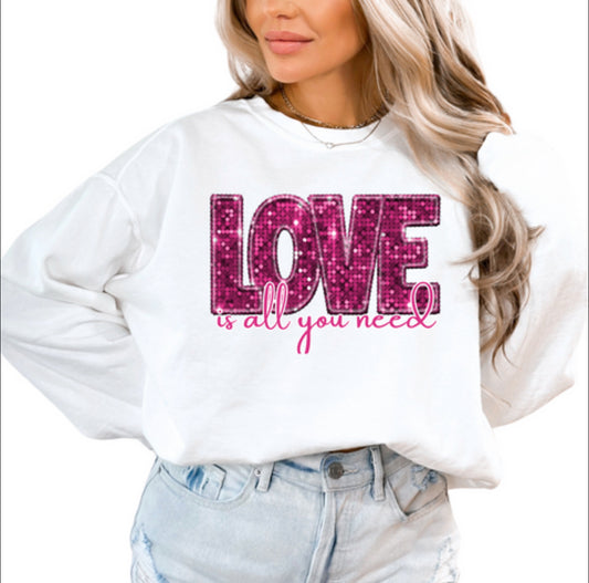 Apparel-Valentine Love is all you need