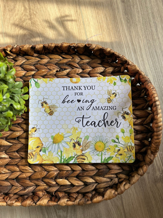 Mouse Pads-Teacher:Thank you for Bee-ing an amazing teacher