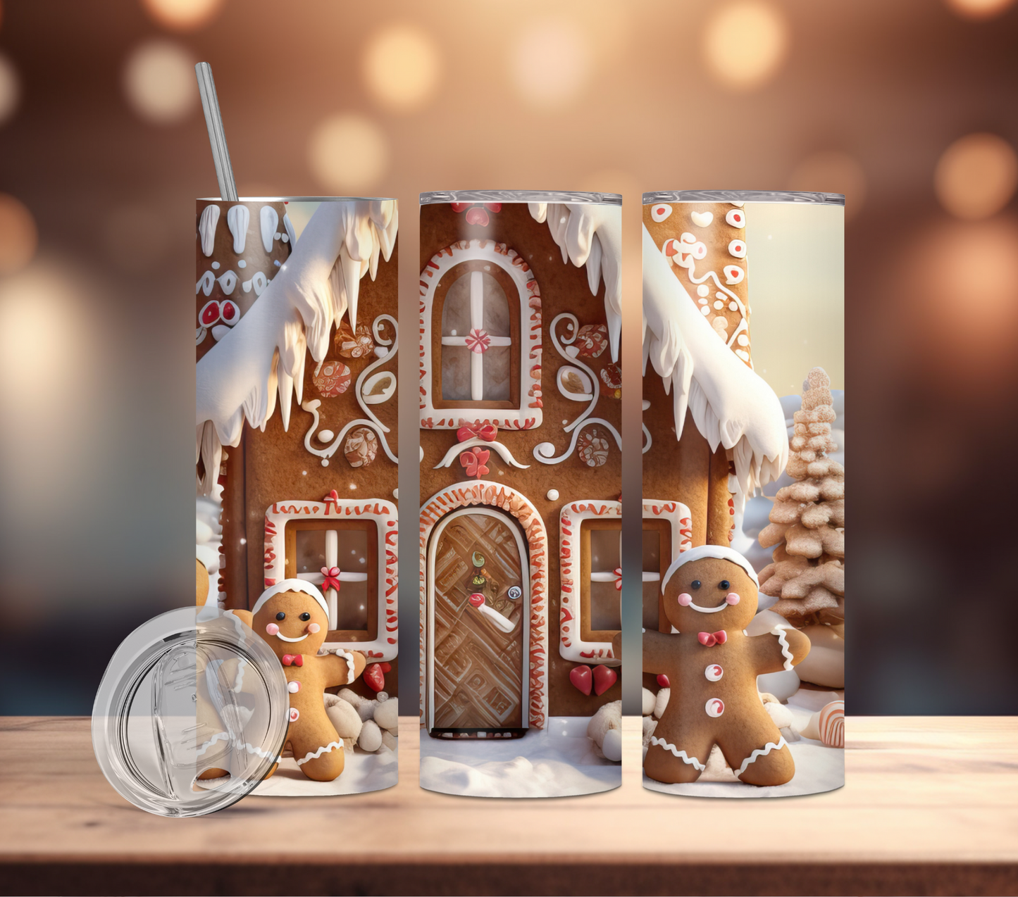 Tumbler-Gingerbread House