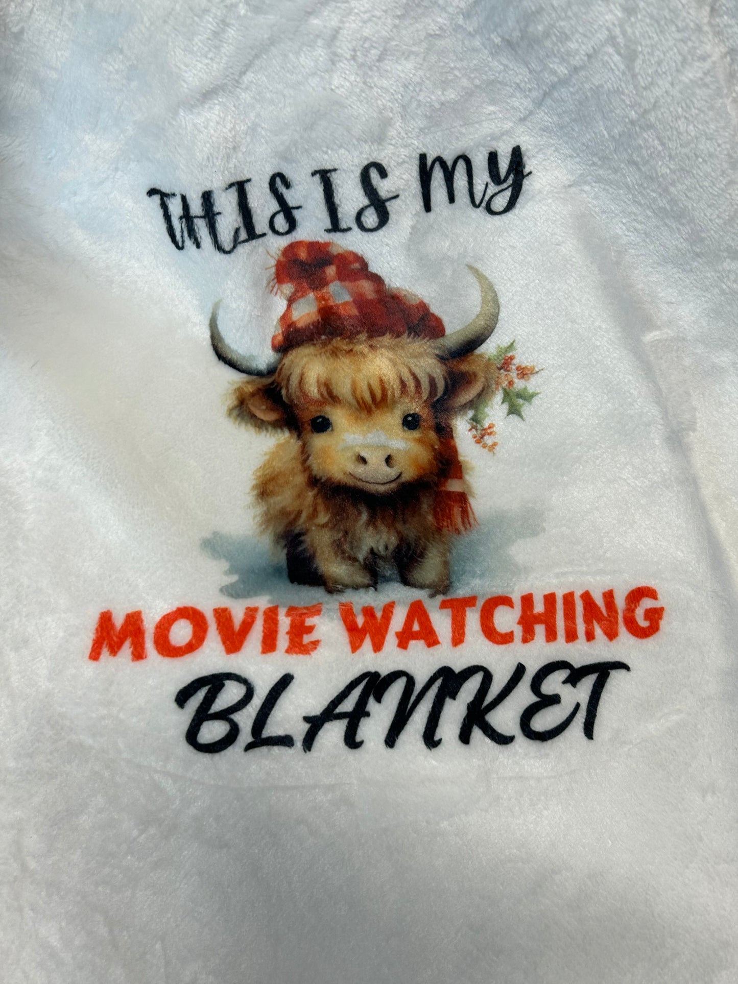 Blanket-This is My Movie Watching Blanket (Cow)