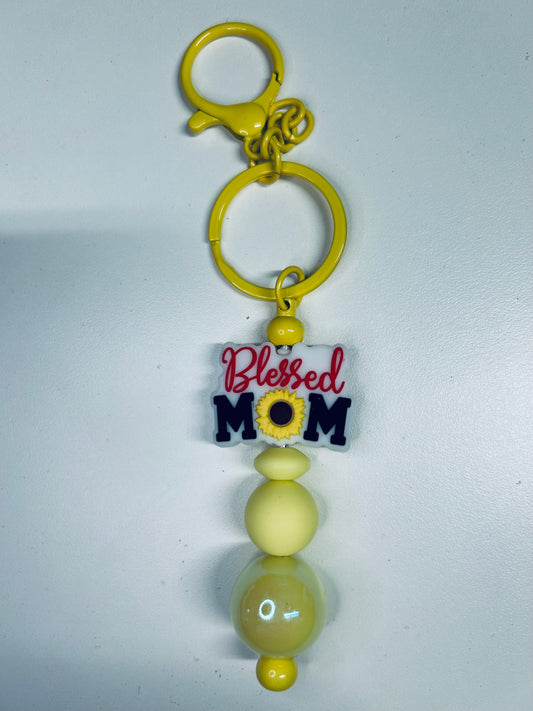 Keychain-Focal Blessed Mom