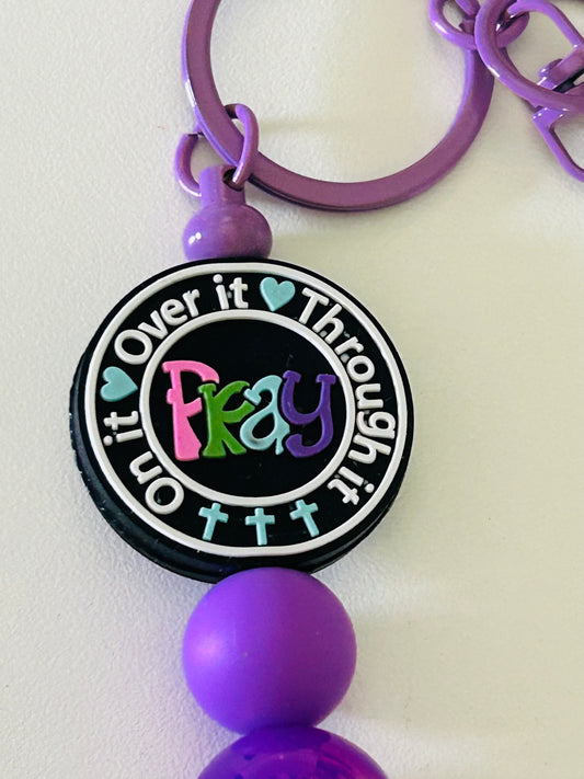 Keychain-Focal Pray Over it, Through it, On it