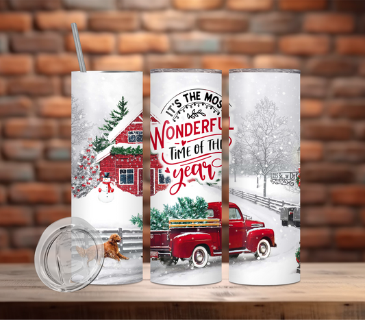 Tumbler-Christmas-It's a Wonderful Time of the Year