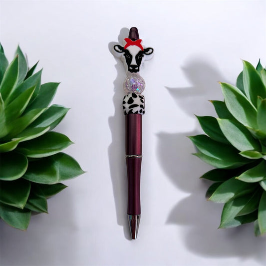 Pen-Focal Cow with scarf