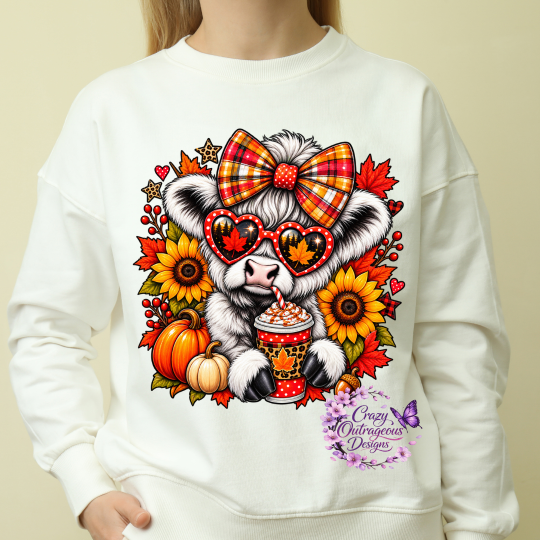 Apparel - Fall Highland Cow Shirt