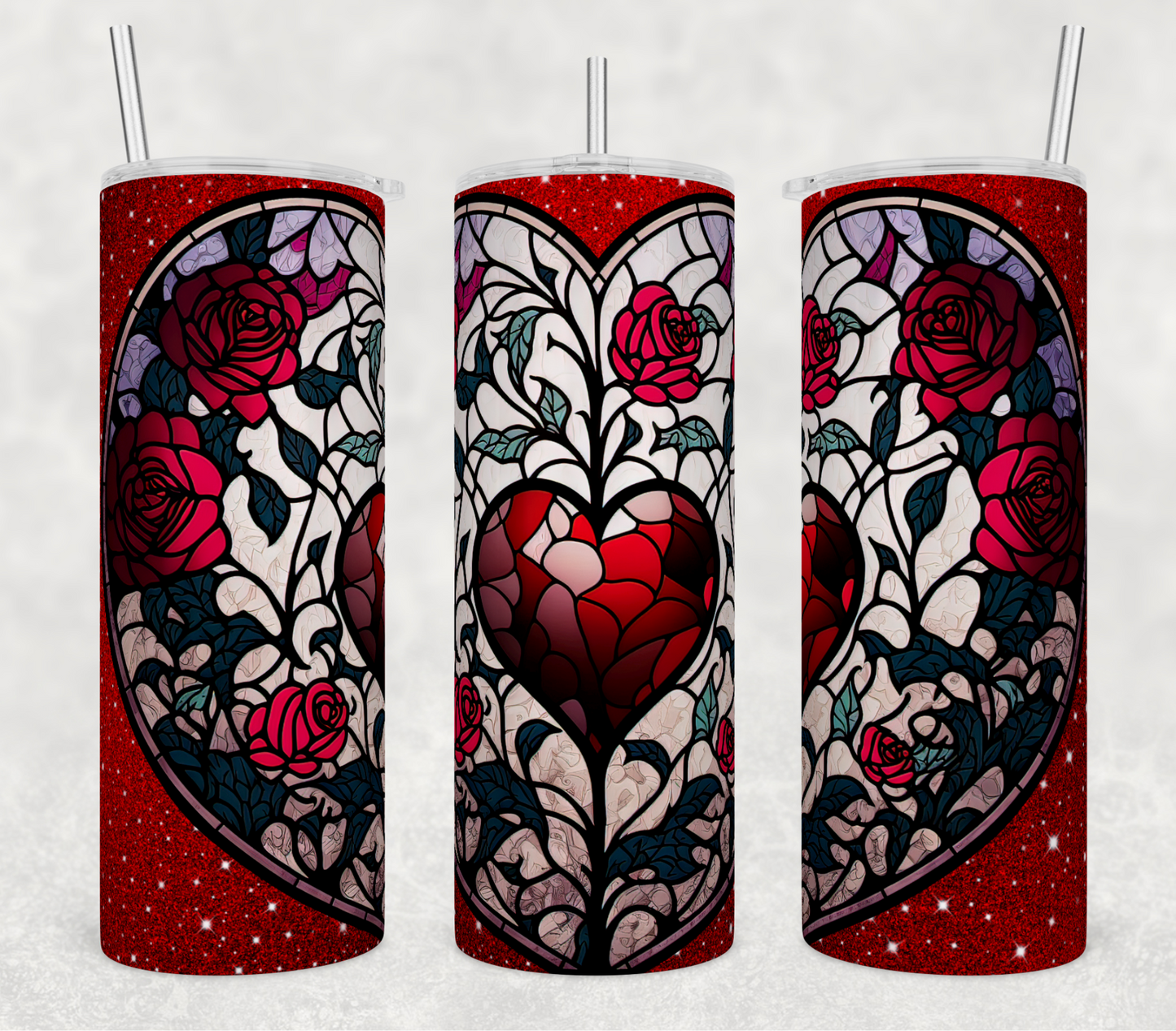 Tumbler-Red Roses