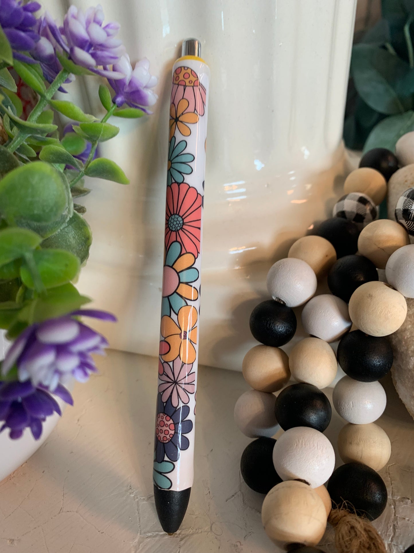 Pen Wrap-Flowers