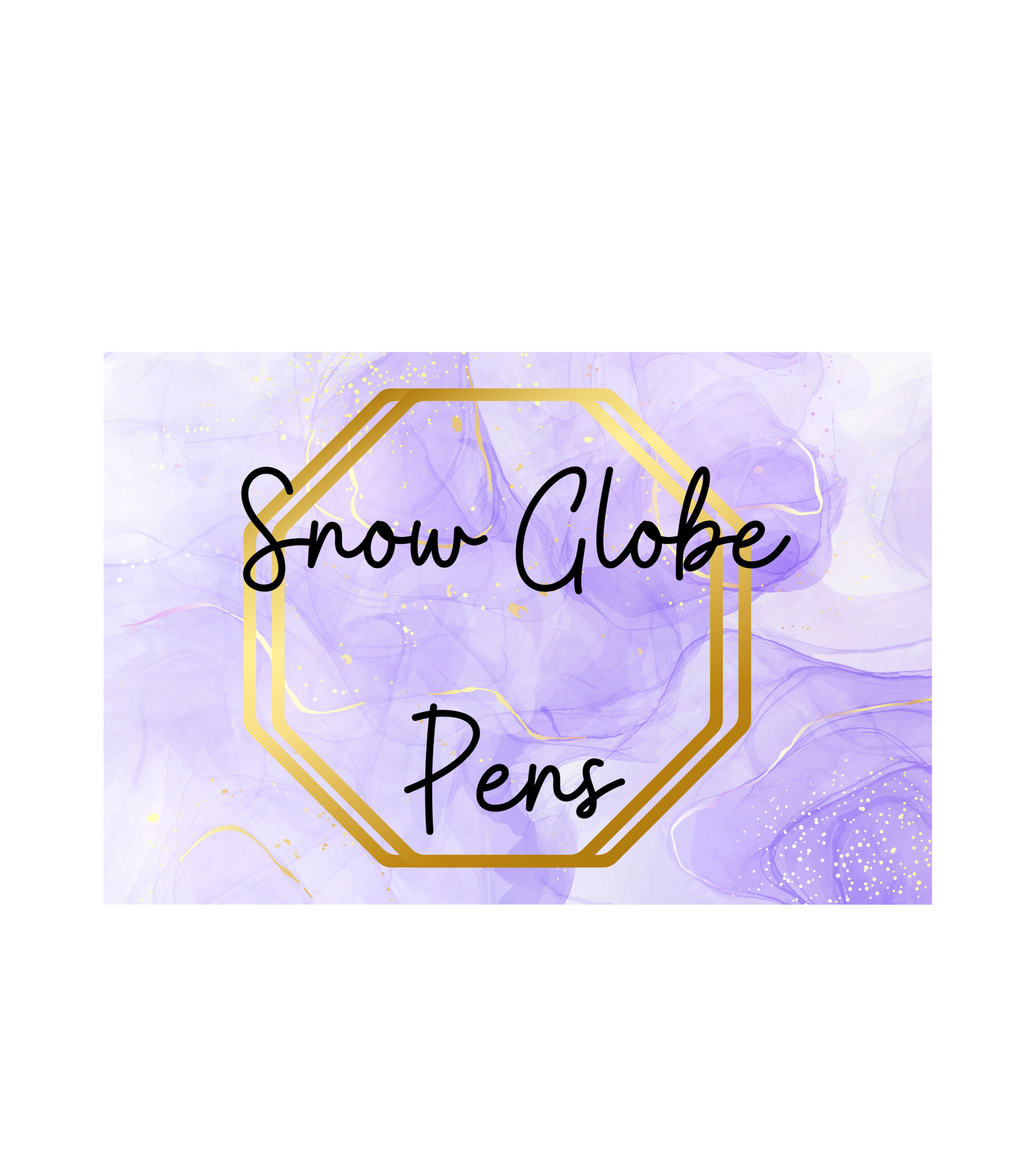 Pen-Snow globe Pen/Floating Pen-Purple